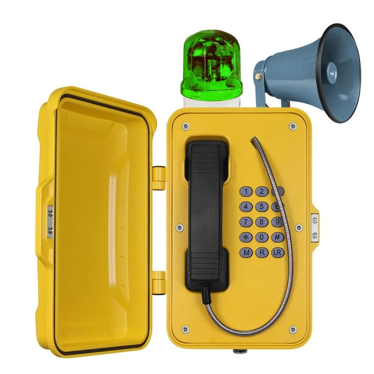 Yellow Color Public Outdoor SIP Waterproof Emergency Industry Telephones (3)