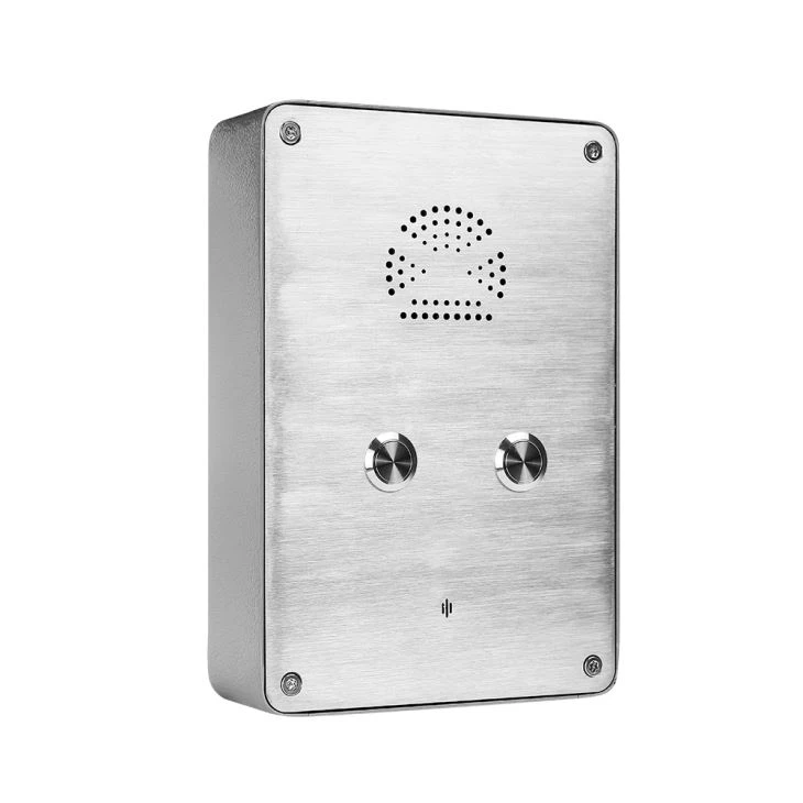 Cordless Rugged Vandal Proof 2 Button Emergency Call Box For Elevator, Hotel, Clean Room